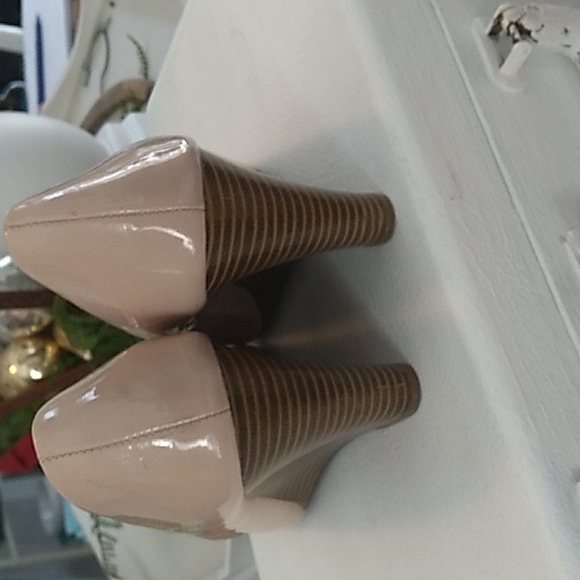 Merona for target bone patent leather like peep toe shoe - Picture 7 of 9